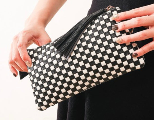 Woven Wristlet Clutch