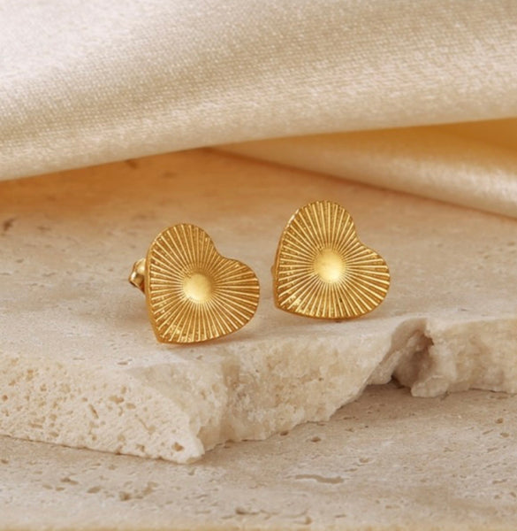 Heart Stud Earrings