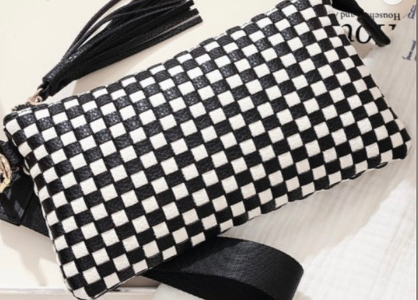 Woven Wristlet Clutch