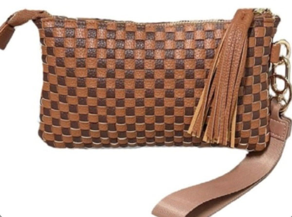 Woven Wristlet Clutch