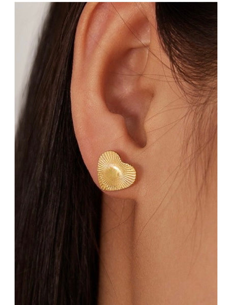 Heart Stud Earrings