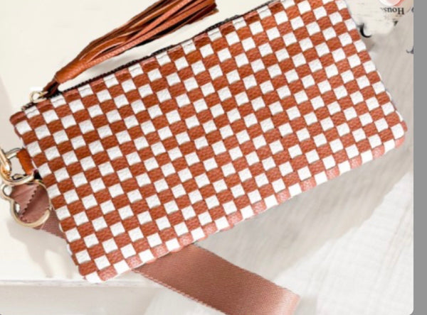 Woven Wristlet Clutch