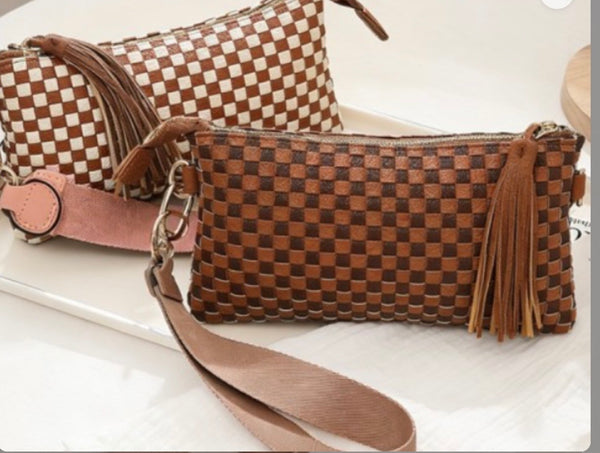 Woven Wristlet Clutch