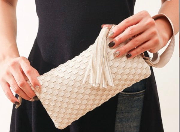 Woven Wristlet Clutch