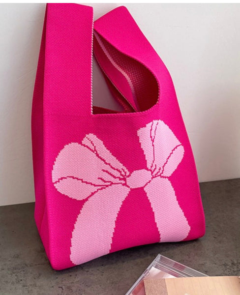 Bow Ribbon Knotted Handbag