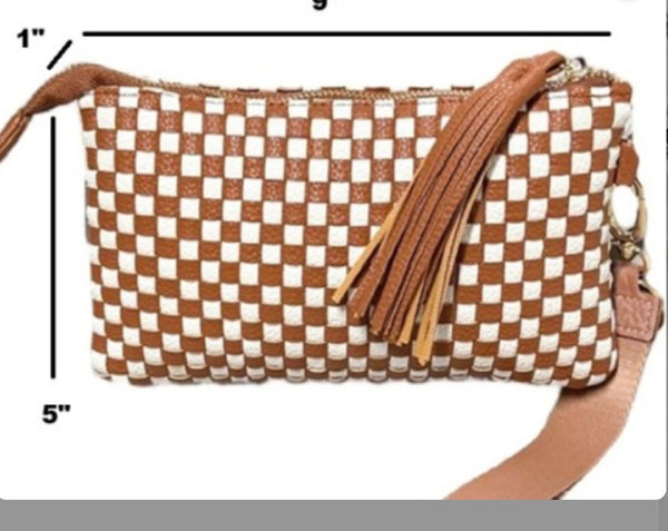 Woven Wristlet Clutch