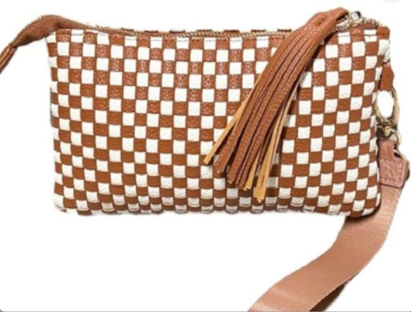 Woven Wristlet Clutch