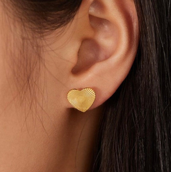 Heart Stud Earrings