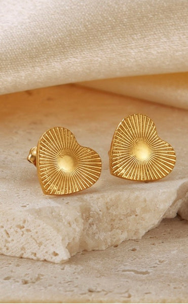 Heart Stud Earrings