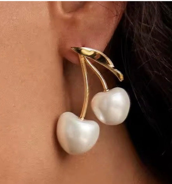Cherry Drop Earrings