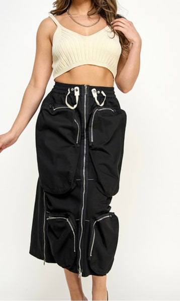 Cargo Midi Skirt