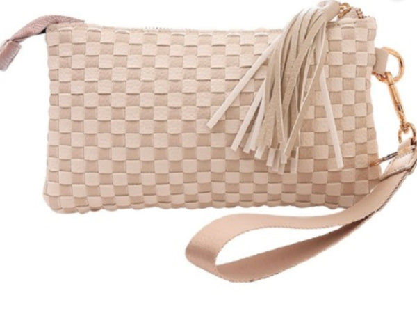 Woven Wristlet Clutch