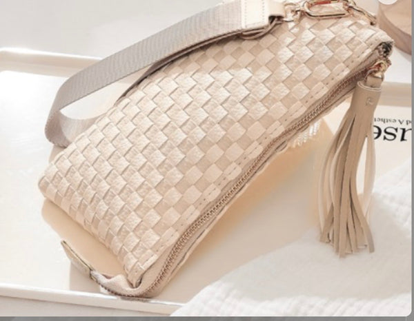 Woven Wristlet Clutch