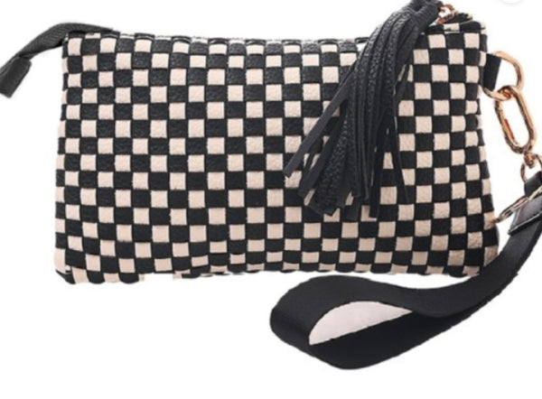 Woven Wristlet Clutch