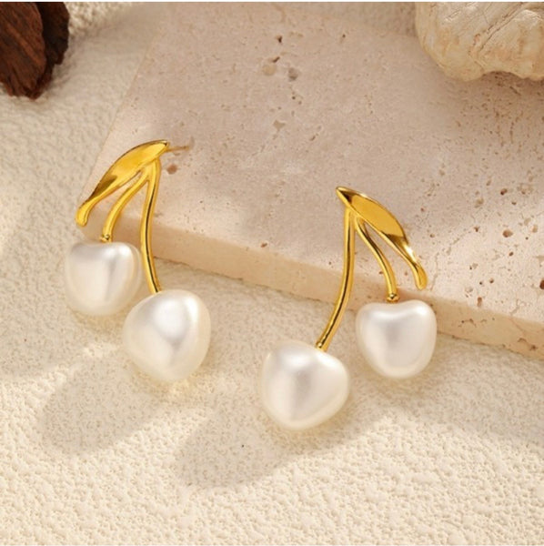 Cherry Drop Earrings