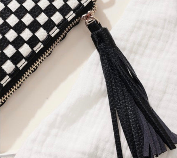 Woven Wristlet Clutch