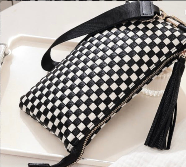Woven Wristlet Clutch