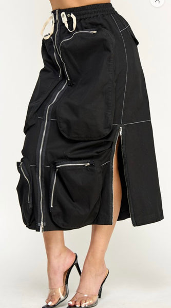 Cargo Midi Skirt