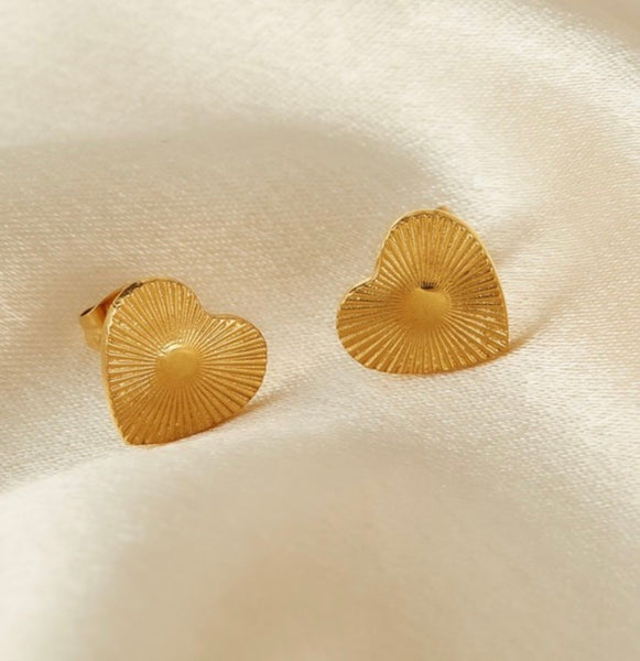 Heart Stud Earrings