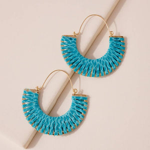 Half Circle Leather Earrings