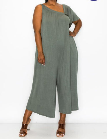 One Shoulder Jumpsuit