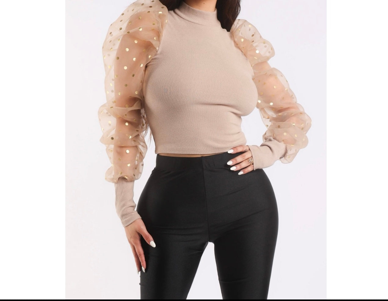 Balloon Sleeve Ribbed Top – Dream Boutique Store
